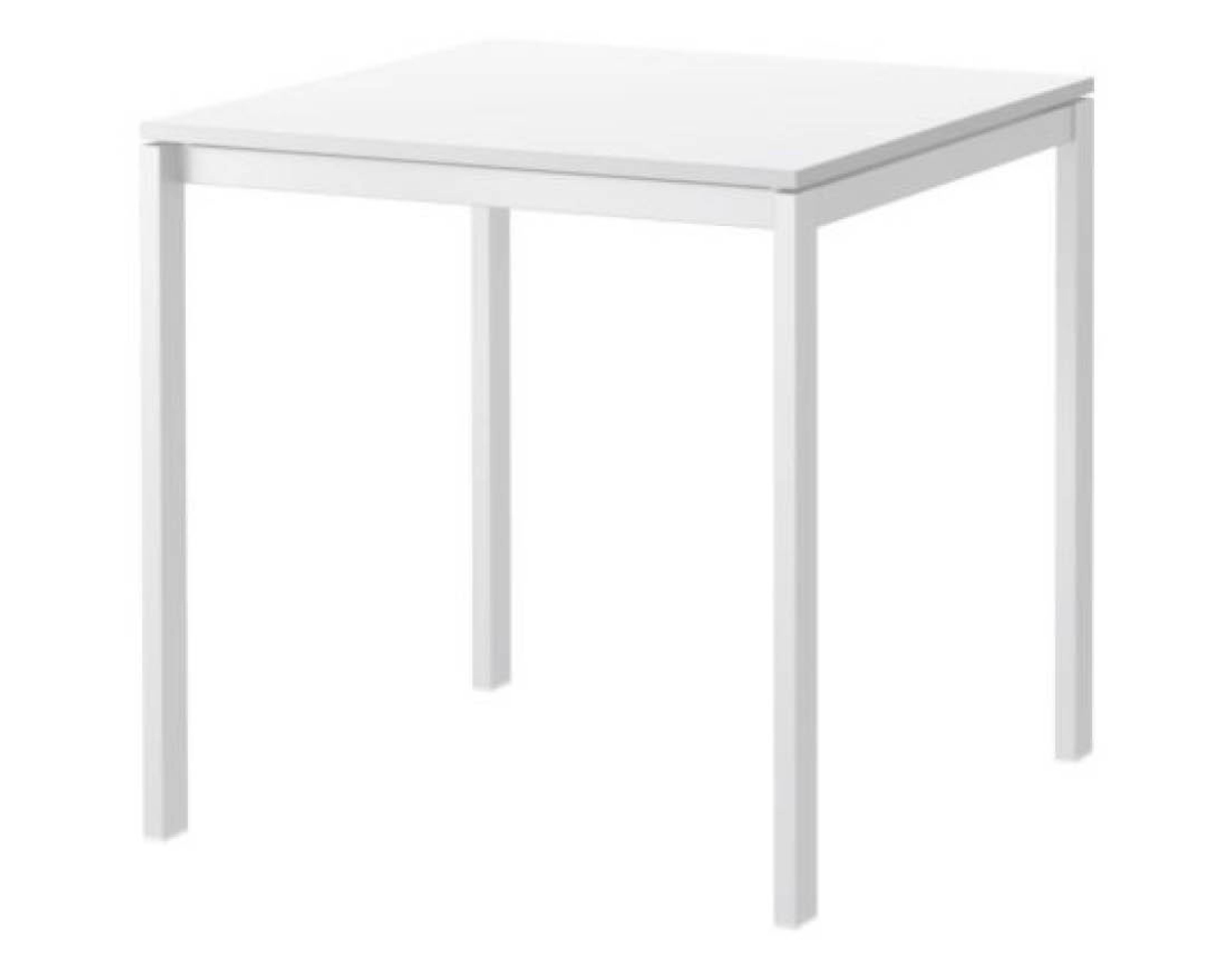 WEISSER TISCH 75*75CM