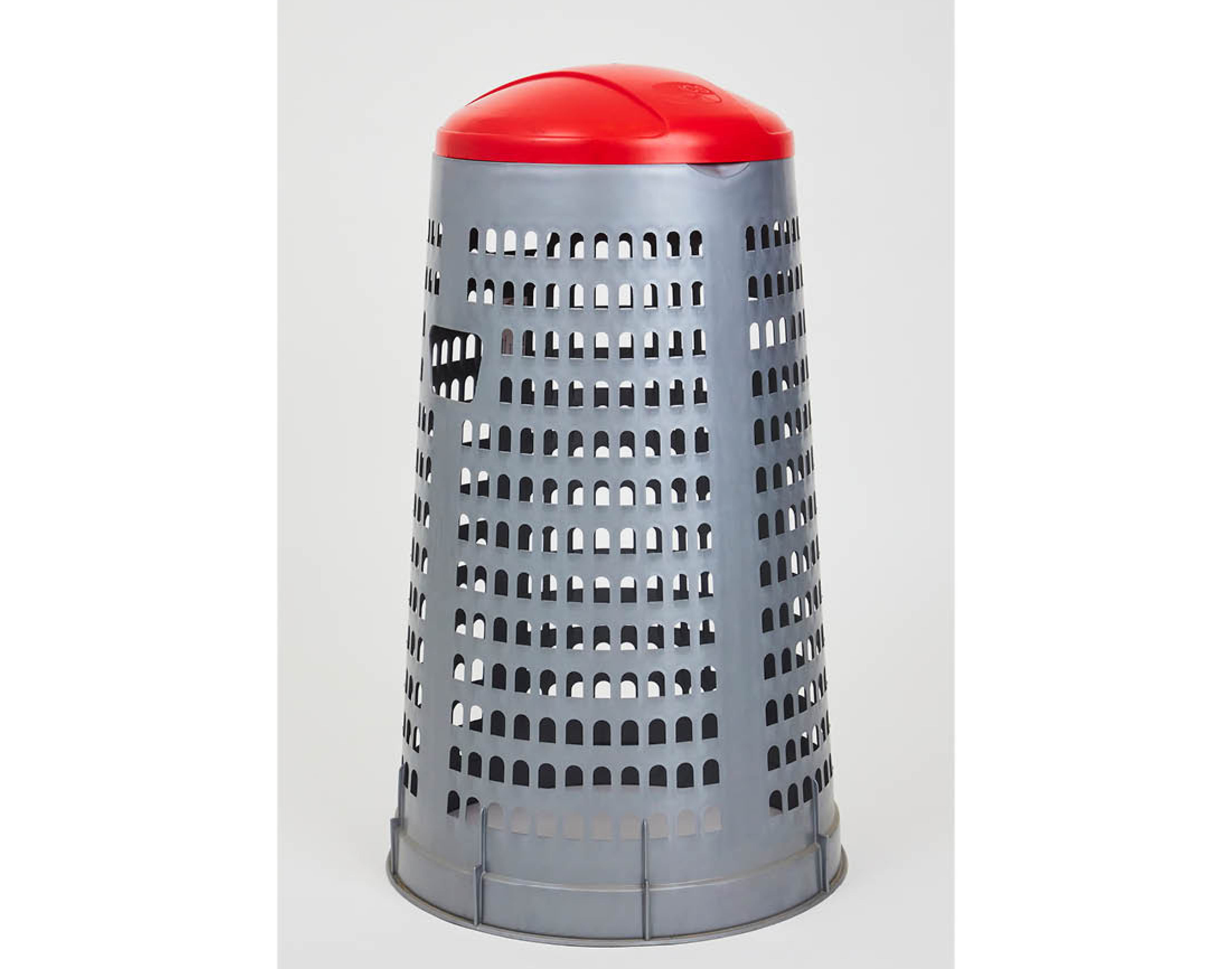 MÜLLEIMER IM DRAUSSEN (Rot)