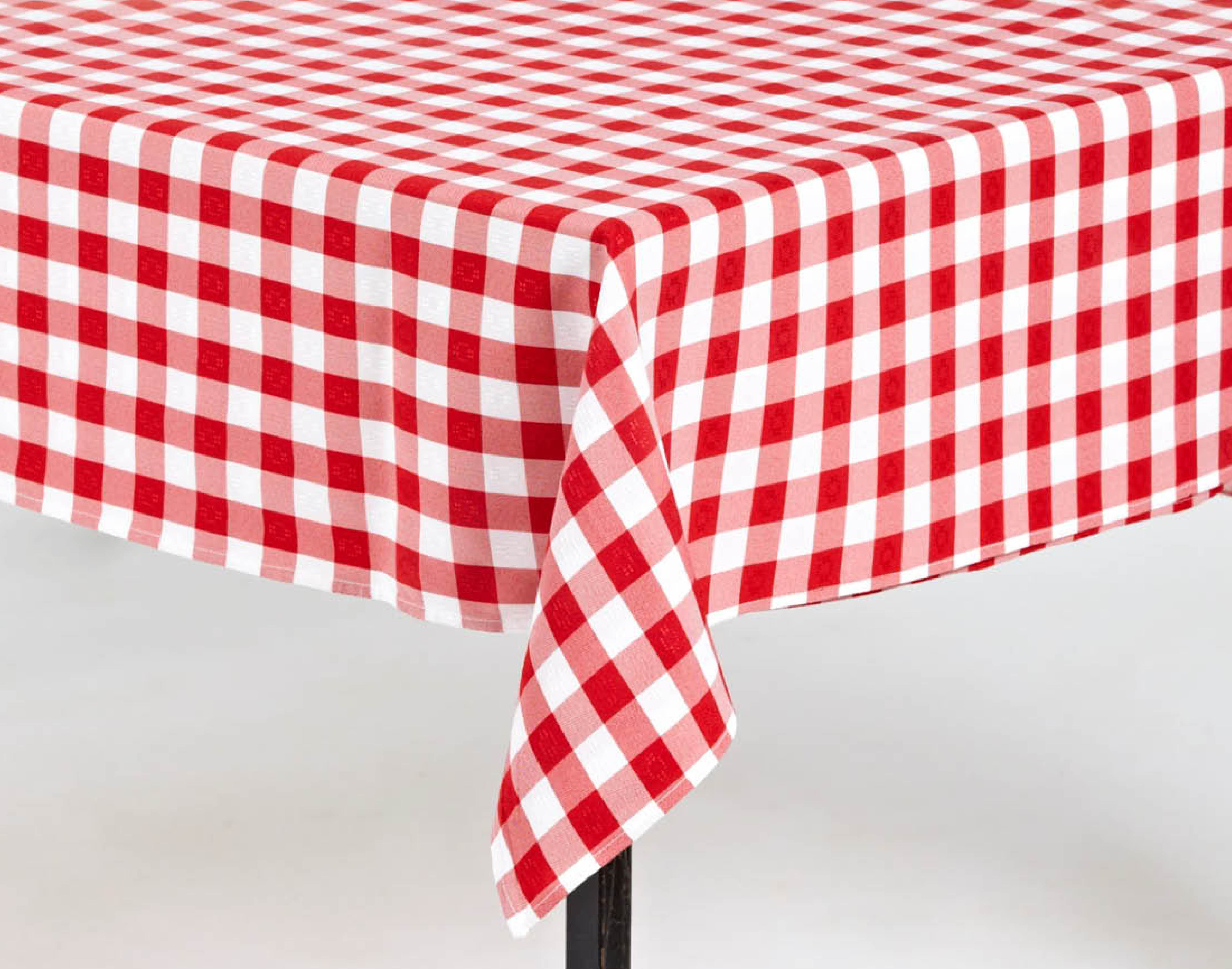 ROT-WEISS KARIERTE TISCHDECKE 300*140cm